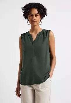 Топ SPLIT NECK - Blouse Street One, цвет Grn