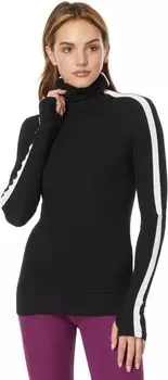 Топ Splits59 Jackson Rib Full Length Turtleneck, черный/белый