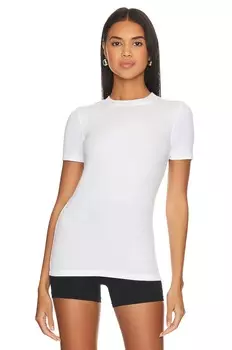 Топ Splits59 Louise Rib Short Sleeve, белый