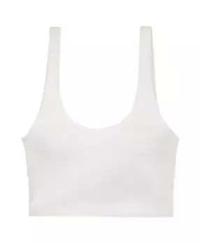 Топ спортивный F**K, белый