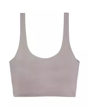 Топ спортивный F**K, серый