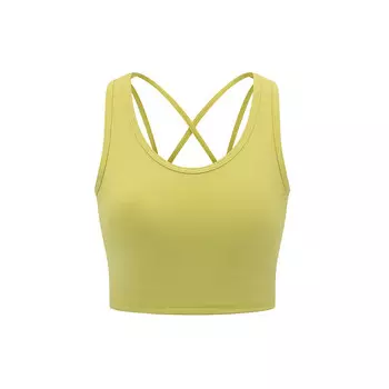 Топ спортивный Muji Walker с перекрещенной спиной, желтый