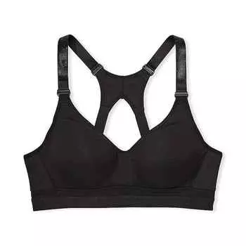 Топ спортивный Victoria's Secret Incredible Plunge, черный