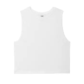 Топ спортивный Victoria's Secret Pink Seamless Drapey Muscle, белый