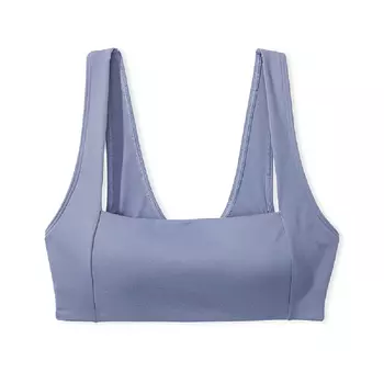 Топ спортивный Victoria's Secret Pink Soft Ultimate Lightly Lined Square-neck, голубой