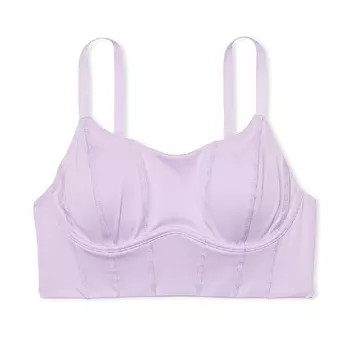 Топ спортивный Victoria's Secret Pink The Wave Ultimate Longline, сиреневый