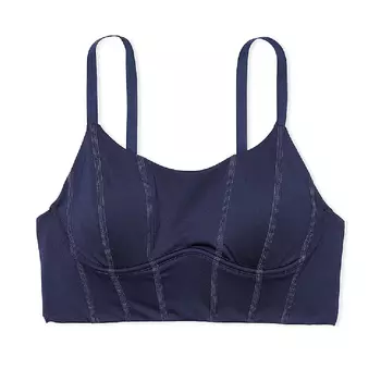Топ спортивный Victoria's Secret Pink The Wave Ultimate Longline, темно-синий