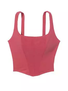 Топ спортивный Victoria's Secret Sandwash Corset Tank, розовый