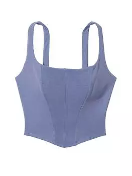 Топ спортивный Victoria's Secret Sandwash Corset Tank, синий