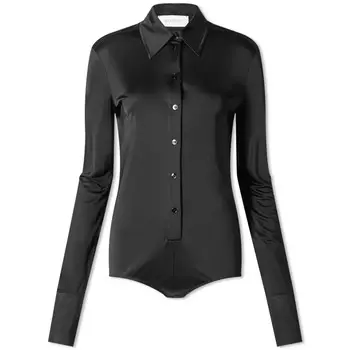 Топ Sportmax Collar Body, черный