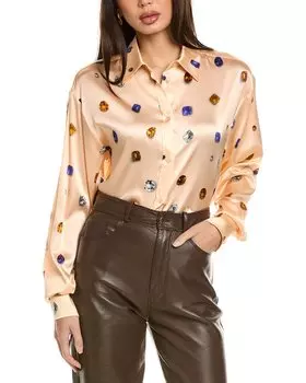 Топ Sportmax Elegia из смесового шелка, розовый