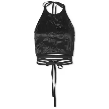 Топ Sportmax Gitano Waist Tie, черный