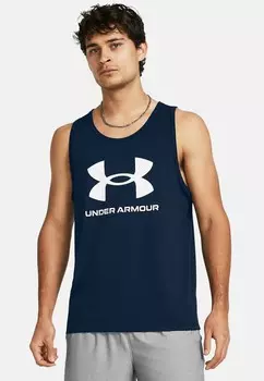 Топ Sportstyle Logo Tank Under Armour, цвет academy