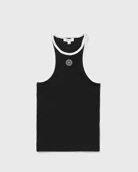Топ Sporty & Rich Srhwc Ribbed Tank, черный