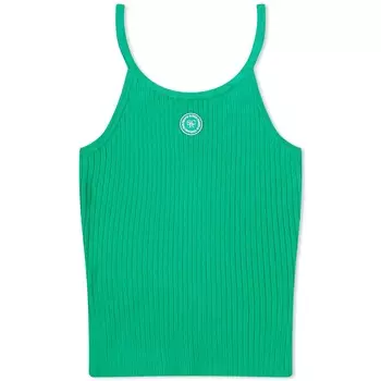 Топ Sporty & Rich Srhwc Ribbed, зеленый