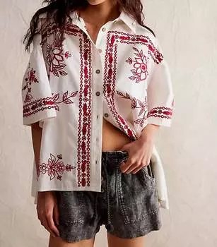 Топ Spring Refresh белого цвета Free People