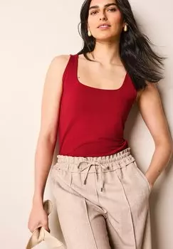 Топ SQUARE NECK STANDARD Next, цвет red