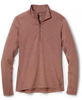 Топ средней плотности с молнией до половины базового слоя — женский REI Co-op, фиолетовый