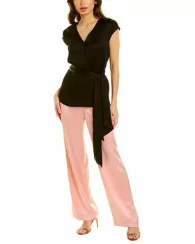 Топ St. John Crinkle, черный