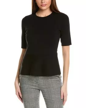 Топ St. John Peplum, черный