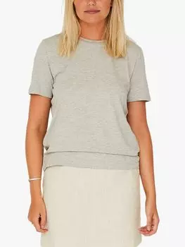 Топ Stabil с короткими рукавами A-VIEW, светло-серый
