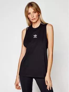 Топ стандартного кроя Adidas, черный