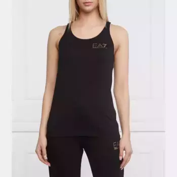 Топ стандартного кроя Ea7, черный