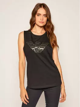 Топ стандартного кроя Emporio Armani Underwear, черный