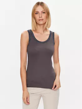 Топ стандартного кроя Fabiana Filippi, серый