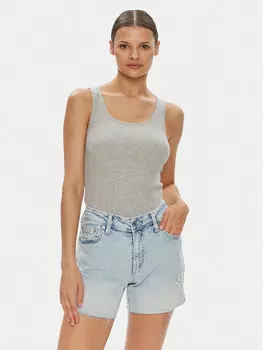 Топ стандартного кроя Gap, серый