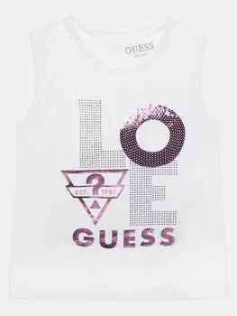 Топ стандартного кроя Guess, белый