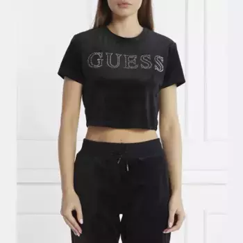Топ стандартного кроя Guess, черный