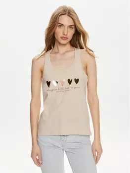 Топ стандартного кроя Only, экрю