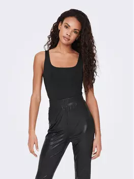 Топ стандартного кроя Only, черный