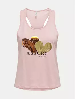 Топ стандартного кроя Only, розовый