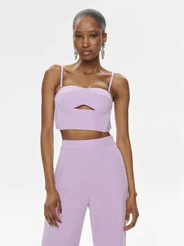 Топ стандартного кроя Patrizia Pepe, фиолетовый