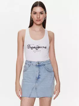Топ стандартного кроя Pepe Jeans, белый