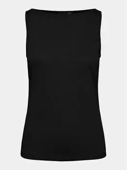 Топ стандартного кроя Pieces, черный