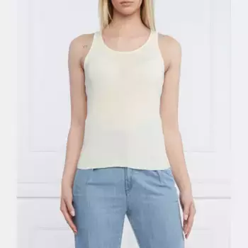 Топ стандартного кроя Pinko, бежевый