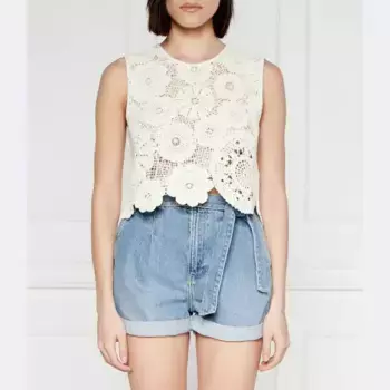 Топ стандартного кроя ts_yellit Desigual, экрю