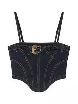 Топ стандартного кроя Versace Jeans Couture, синий