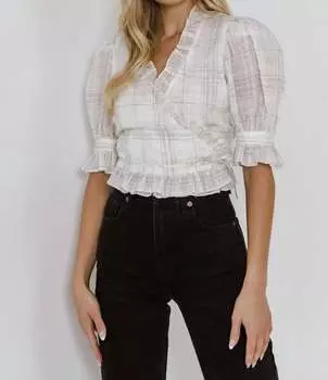 Топ State Of Mind белого цвета 2.7 AUGUST APPAREL