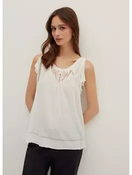 Топ STEFANEL, кремовый