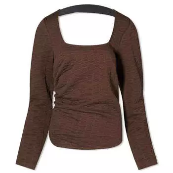 Топ Stine Goya Bowie Logo Top, коричневый