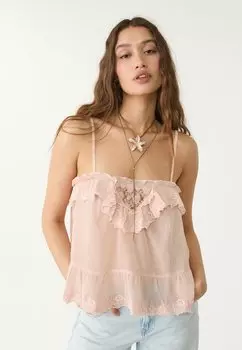 Топ Stradivarius, светло-розовый