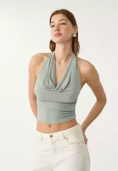 Топ Stradivarius, светло-зеленый