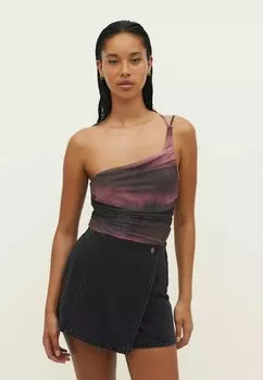 Топ Stradivarius, темно-серый