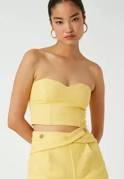Топ Strapless Crop Koton, желтый