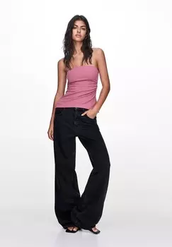 Топ STRAPLESS GATHERED PULL&BEAR, розовый