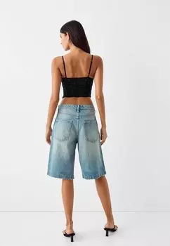 Топ Strappy Bershka, черный